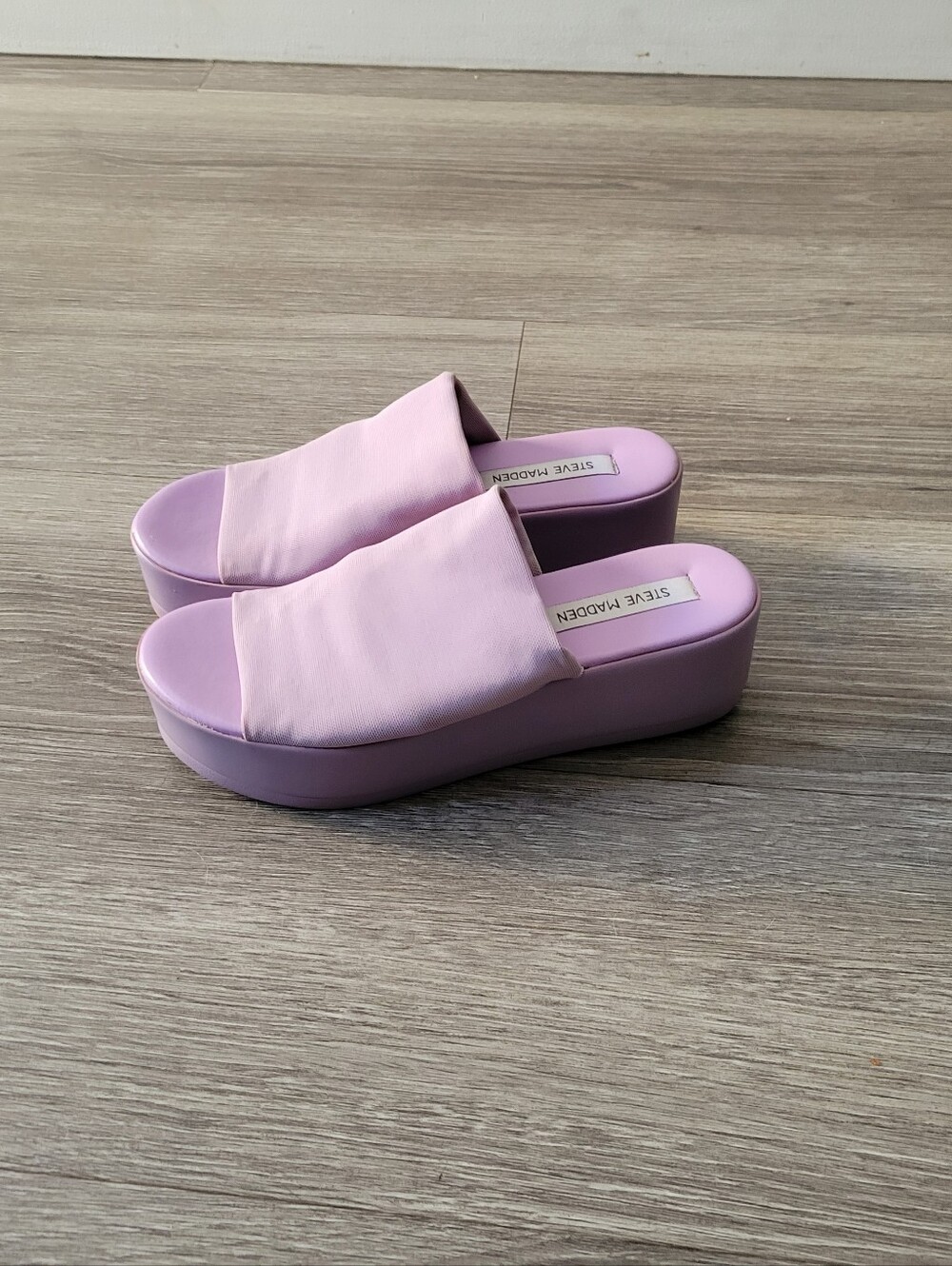 Steve Madden Lilac Slinky 2" Platform Y2k Sandals  Size 7